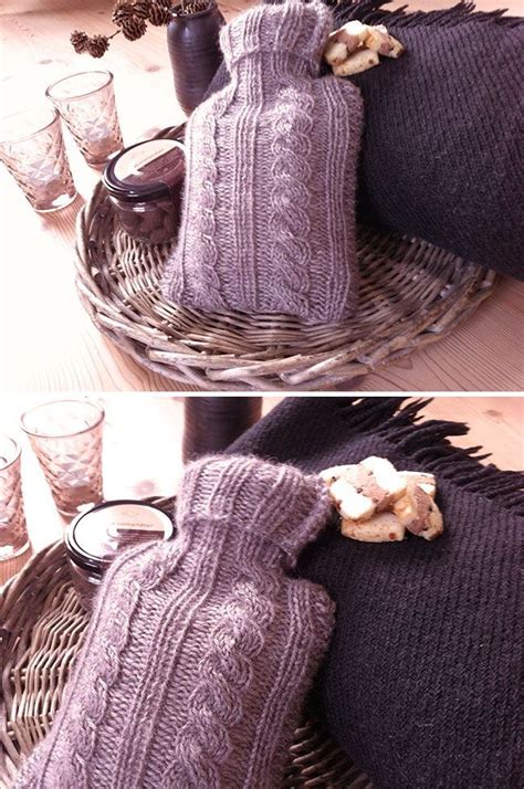 DIY Strickanleitung für Wärmflasche Stricken Strickanleitungen