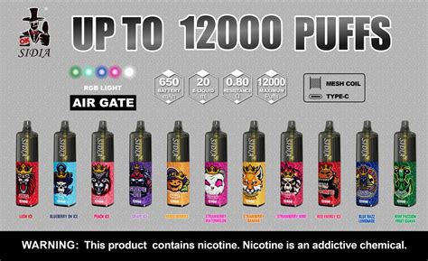 Wholesale Disposable Vape SIDIA 12000Puffs Vapebulkp