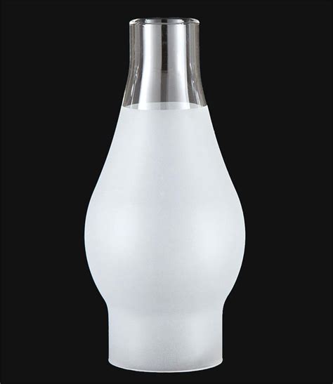 2 1 2 X 7 1 2 3 4 Frosted Glass Lamp Chimney 57920F Oil Lamp