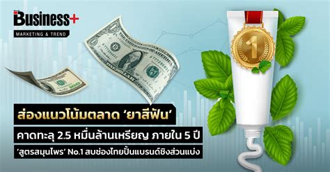 ส่องแนวโน้มตลาด ‘ยาสีฟัน’ คาดทะลุ 2 5 หมื่นล้านเหรียญ ภายใน 5 ปี ‘สูตรสมุนไพร’ No 1 สบช่องไทย