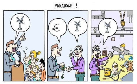 Dessin d humour sur l écologie Paradoxe Unis pour un monde en vert