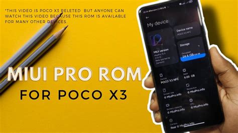 Miui Pro Rom For Poco X3 Youtube