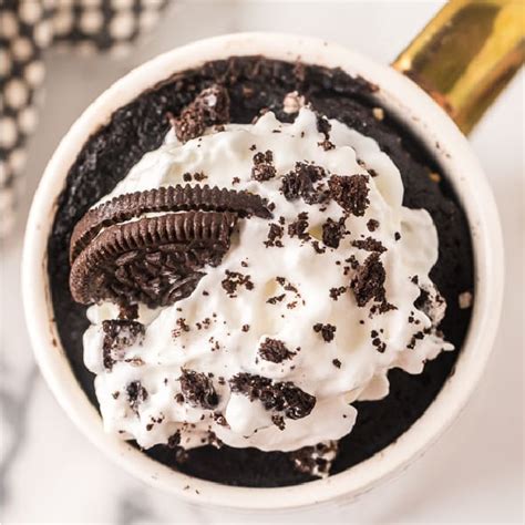 Oreo Mug Cake Easy 2 Ingredient Mug Cake Recipe