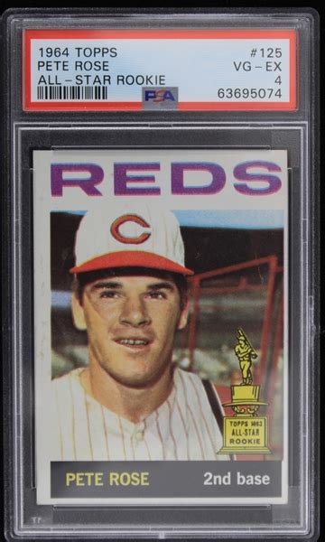 Lot Detail Pete Rose Cincinnati Reds Topps All Star Rookie Card