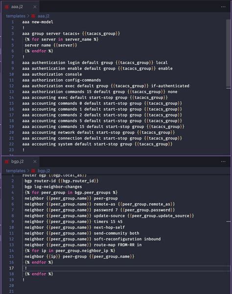 Advanced Jinja2 Template Inheritance Network Automation