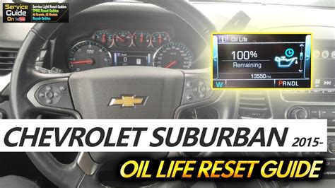 Chevrolet Suburban 2018 2019 2020 Oil Life Reset Guide Youtube