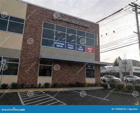 Adventist Health Portland Hospital Clinic Seen From Outside During