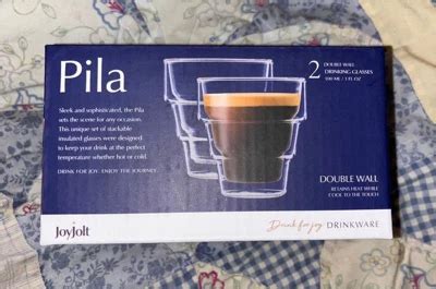 Joyjolt Pila Double Walled Espresso Glasses Set Of Stackable