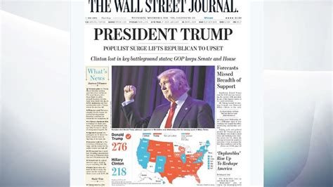 How Us Newspapers Reported Donald Trumps Presidential Victory World