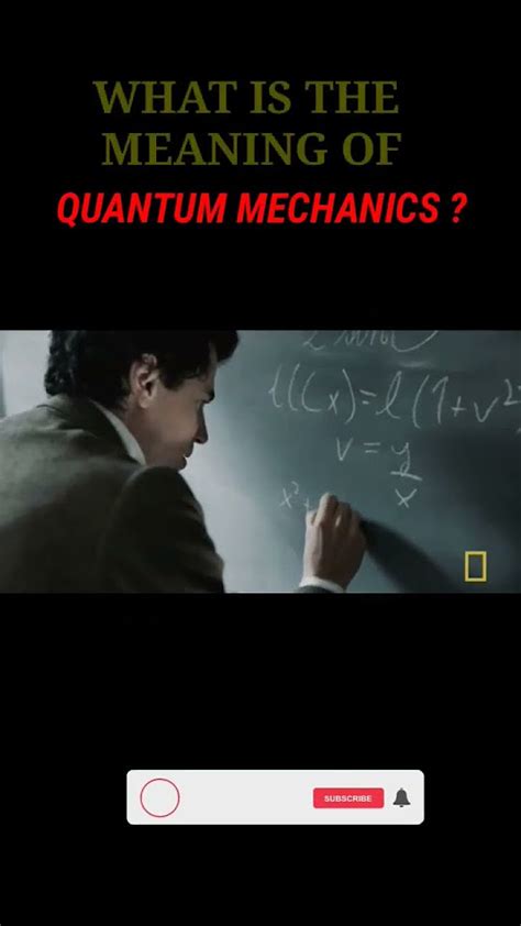 What Is Meaning Of Quantum Mechanics 🤔shorts Quantummechanics Youtube