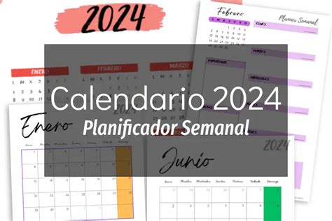 Calendario Semanal 2024 Para Imprimir Pdf ️ Gratis