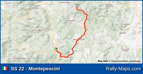 Ss Montepescini Stage Map Rallye Sanremo Wrc Rally