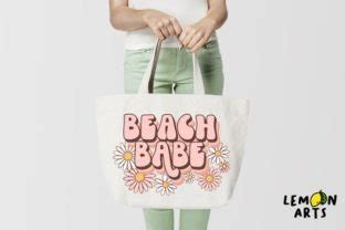 Retro Beach Babe Sublimation Graphic By Lemon Arts Creative Fabrica