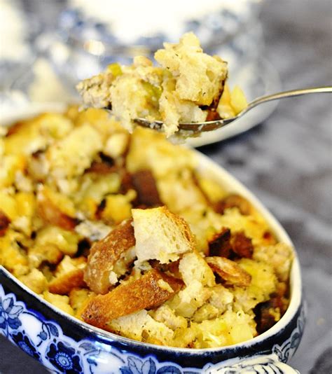 Sausage Stuffing Recipe With Sage Apple And Sourdough Bread Couple