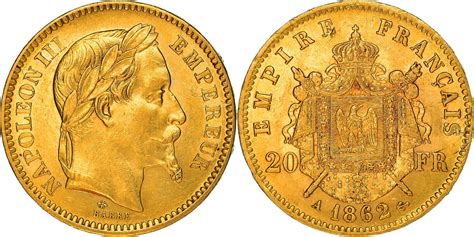 Frankreich 20 Francs 1862 A Münze Napoleon III Napoléon III Paris A