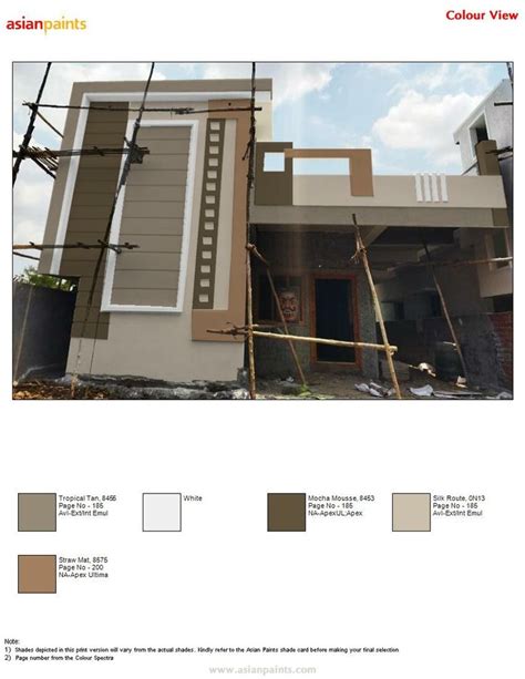 Asian Paints Color Combinations For Elevations House Outside Colour Combination Exterior