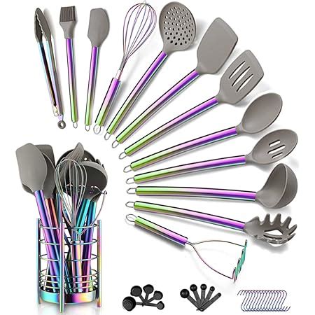 Amazon Homquen Stainless Steel Kitchen Utensil Set Cooking