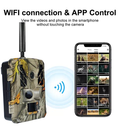 Waterproof Ip K Mp Hunting Trail Camera With Wifi And Bluetooth