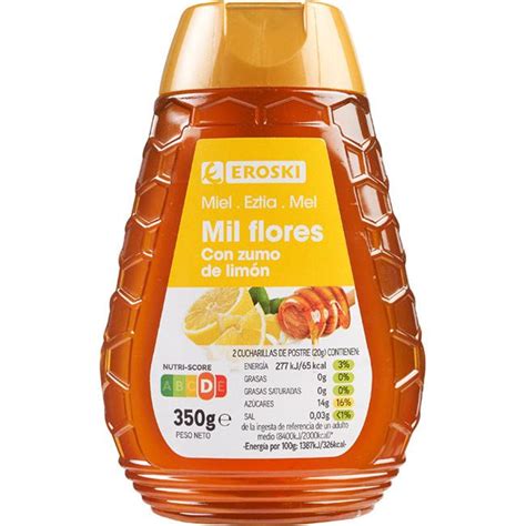 Miel Con Limón Eroski Dosificador 350 G