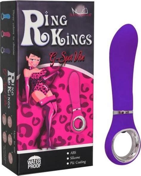 Aphrodisia Ring Kings G Spot Vibe Rechargeable Silicone Vibrator Paars