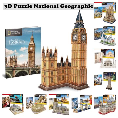 3d Puzzle National Geographic Iconic Landmark Building Puzzle 城市风景景点