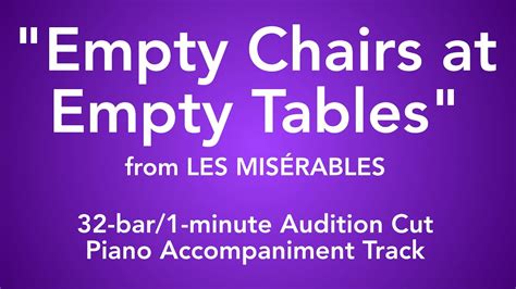 Empty Chairs At Empty Tables From Les Mis Rables Bar Min