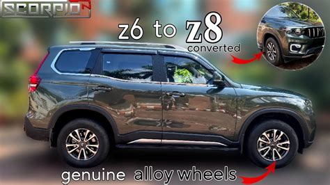 Mahindra Scorpion Z To Z Converted With Genuine Alloy Wheels