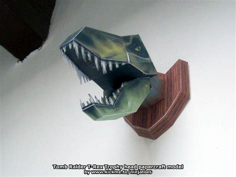 T Rex Trophy Head Papercraft By Ninjatoespapercraft On Deviantart