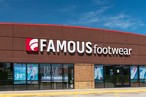 Famous Footwear Retail Store Exterior And Trademark Logo Editorial