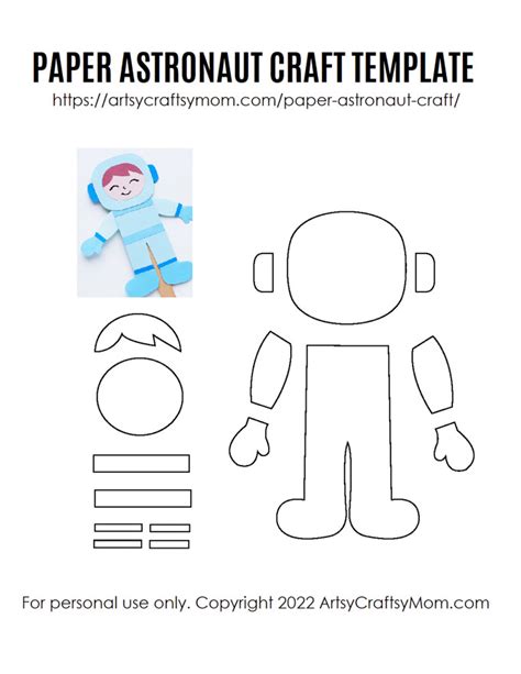 Quick And Easy Paper Astronaut Craft For Kids