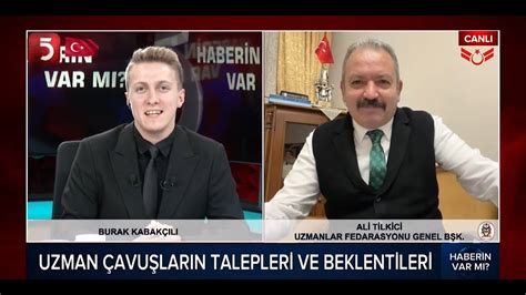 Ali Tilkici TV 5 Uzman Çavuşların Sorunları Yayınımız 26 12 2023