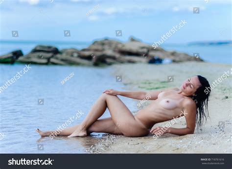 Naked Sexy Woman Sunning Sea Stock Photo Shutterstock