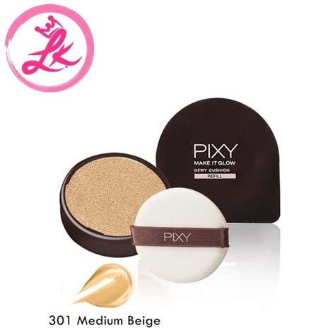 Jual Pixy Make It Glow Dewy Cushion Medium Beige Kemasan Refill Di