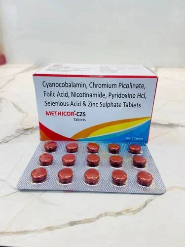 Cyanocobalamin Chromium Picolinate Folic Acid Nicotinamide Pyridoxine