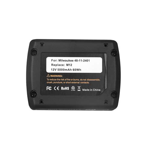 Milwaukee M12 Lithium Replacement Battery 5000mAh | Powerextra