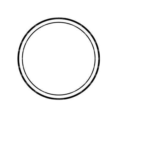 Double Circle Frame Svg Circle Monogram Svg Circle Wreath Inspire