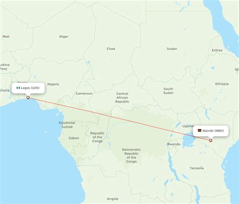 All Flight Routes From Lagos To Nairobi Los To Nbo Flight Routes