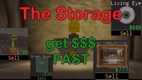 How To Get Money FAST The Storage Roblox YouTube