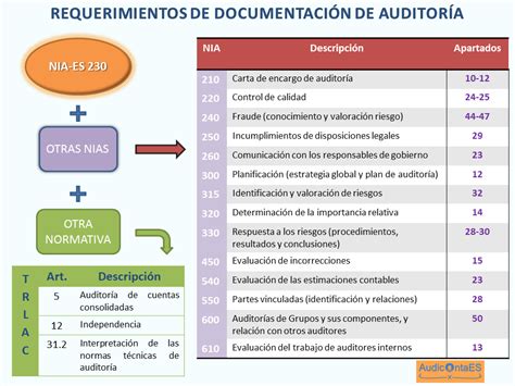 Nia Es Documentaci N De Auditor A Auditor A Y Contabilidad Espa A