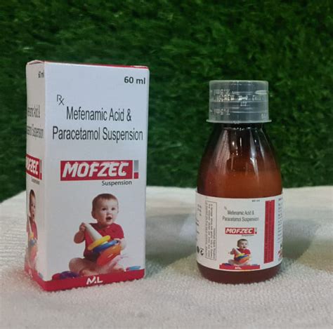 Mofzec Mefenamic Acid Paracetamol Suspension Medizec Laboratories