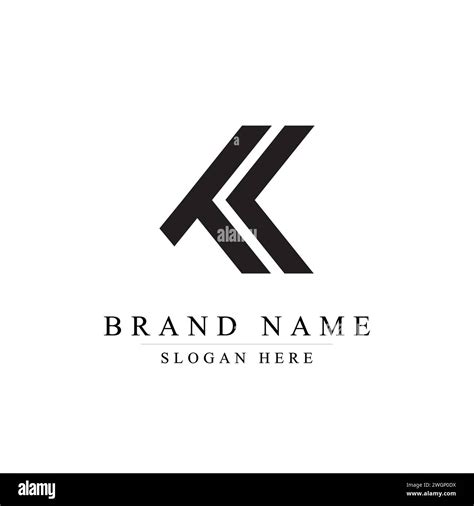 Initials Letter K Logo Design Vector Illustration Template Initial