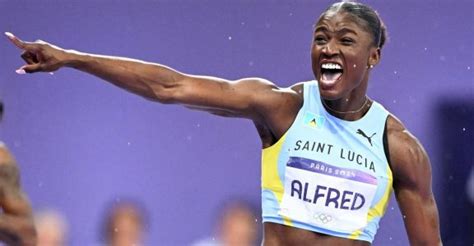 Paris Olympics: Saint Lucia's Julien Alfred wins women's 100m dash ...