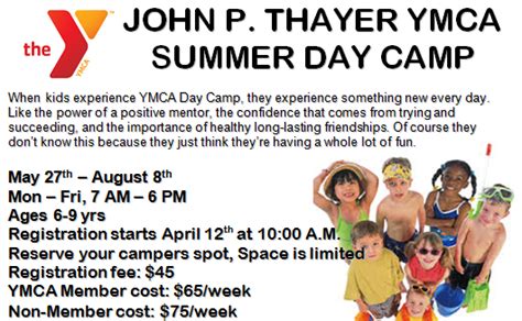 Summer Day Camp At The Downtown YMCA