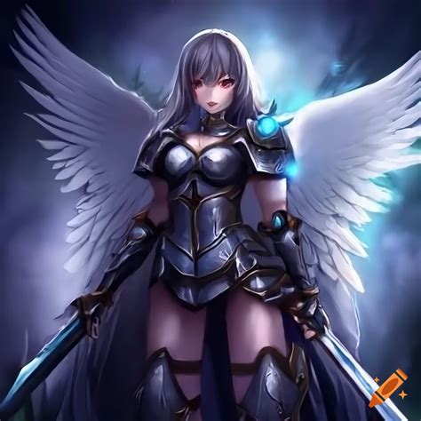 Anime Girl Angel Warrior