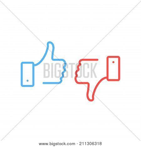 Thumbs Thumbs Down Vector Photo Free Trial Bigstock