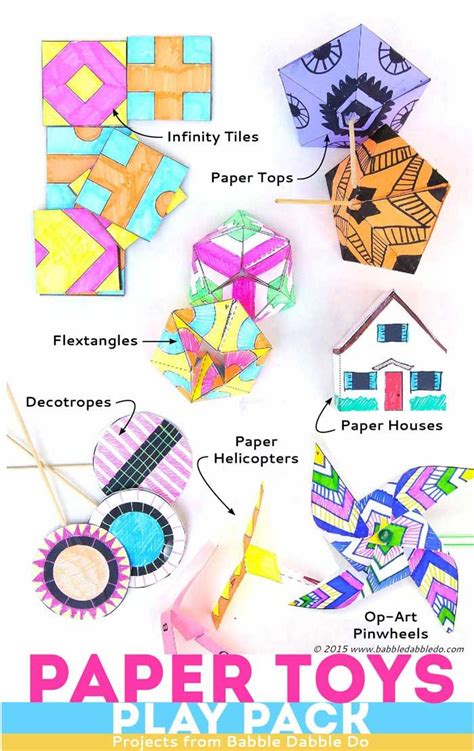 Easy And Fun Paper Toys To Make With Your Kids | Paper toys, 3d paper ...