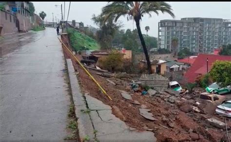 Luvias Causan Derrumbe En Rampa Independencia En Tijuana