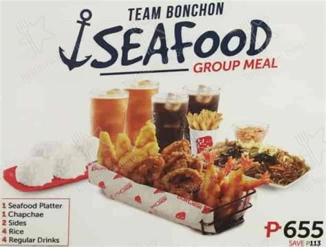 Menu At Bon Chon Chicken Restaurant Cebu City 8w69j3j
