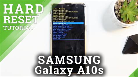 Hard Reset Samsung Galaxy A10s Bypass Screen Lock By Recovery Mode Wipe Data Youtube