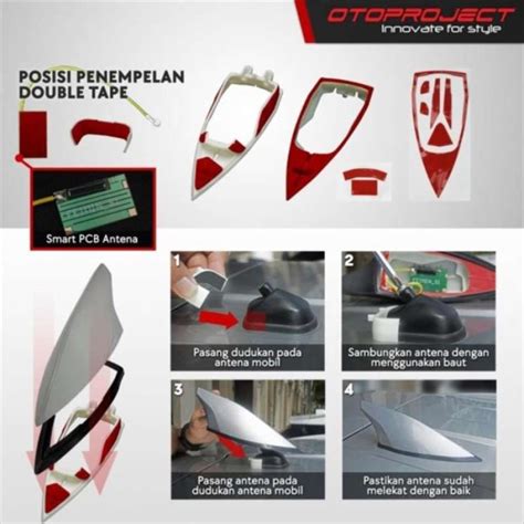 Jual Shark Fin Otoproject Antena Radio 4 0 Digital Sirip Hiu For Mobil